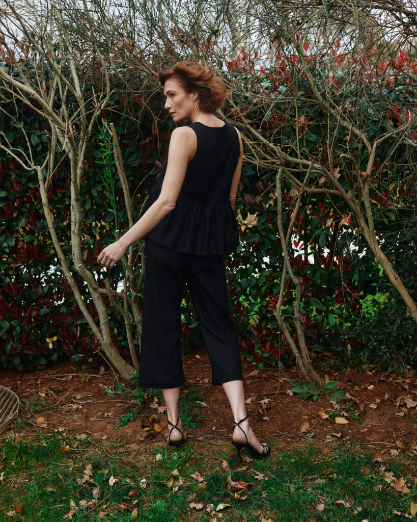 CROPPED TROUSER SS26 LINEN BLEND